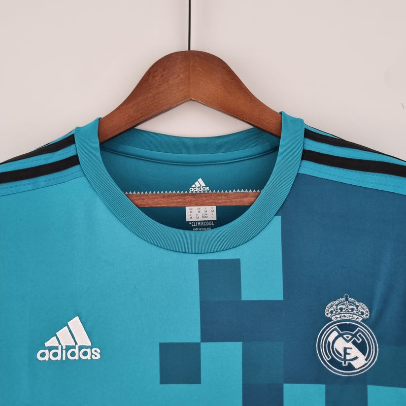 CAMISA RETRÔ REAL MADRID 2017/18 MANGA LONGA