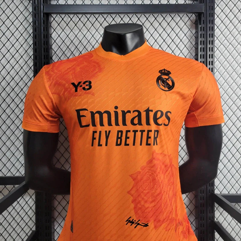 Camisa do Goleiro Real Madrid Y-3 Laranja 2024/25 Jogador - Masculina