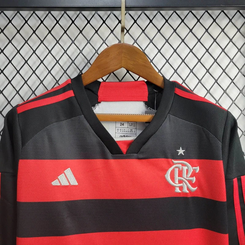 Conjunto Infantil 1 Flamengo 2024/25 Manga longa  - Unissex