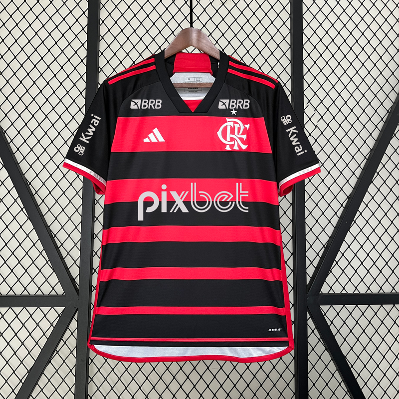 CAMISA FLAMENGO 24/25 VERMELHO E PRETO