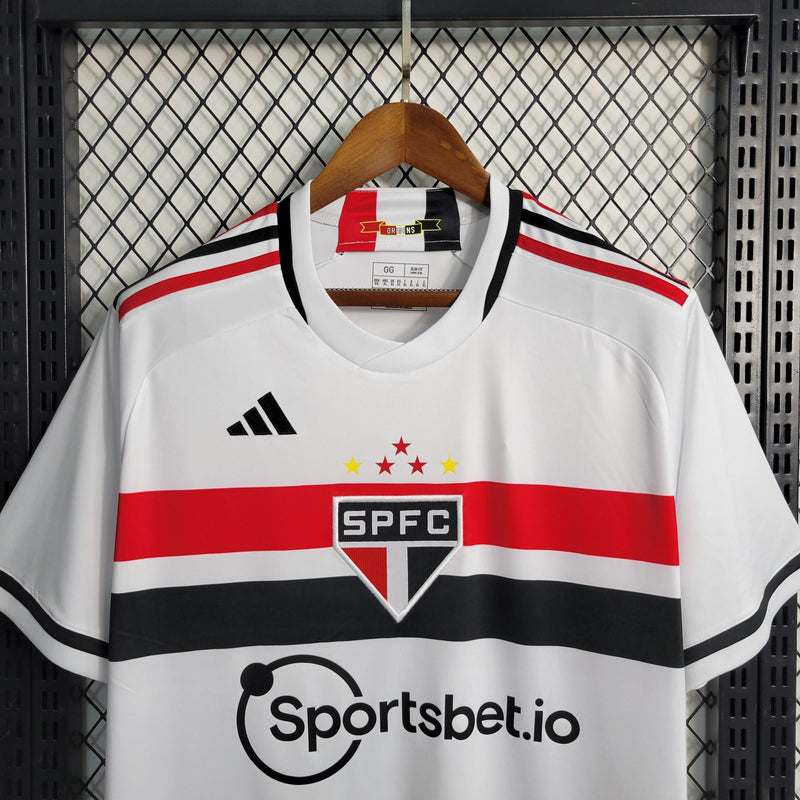 Camisa São Paulo F.C - 23/24 - Versão Torcedor - Personalizável - Home