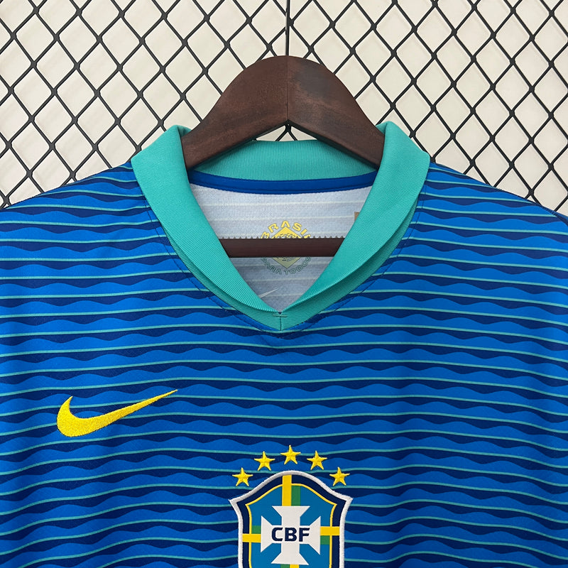 (PRONTA ENTREGA)CAMISA BRASIL 2024/25 AZUL