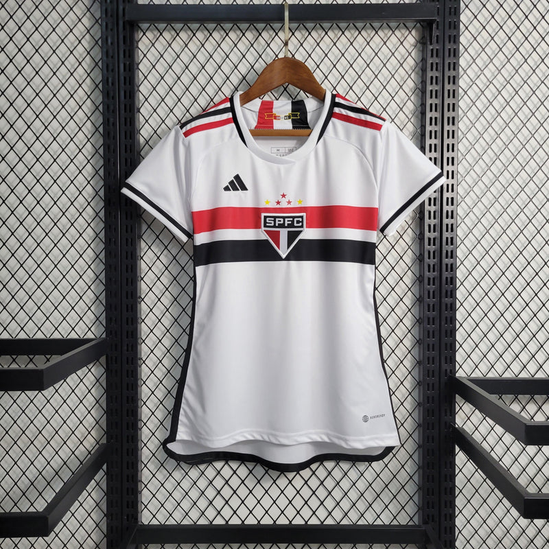 Camisa São Paulo F.C - 23/24 - Feminina - Versão Torcedor - Personalizável