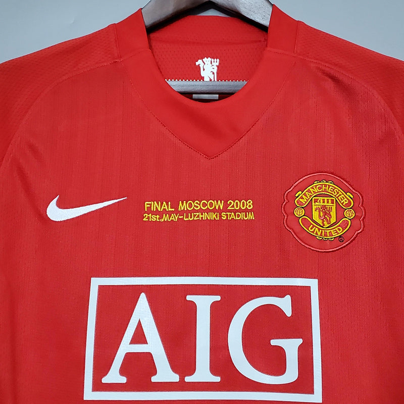 Camisa Retrô Manchester United 2007/08 Champions League Edition