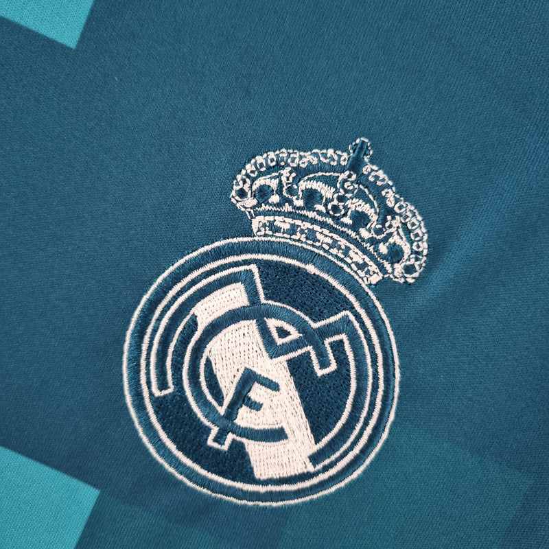 CAMISA RETRÔ REAL MADRID 2017/18 MANGA LONGA