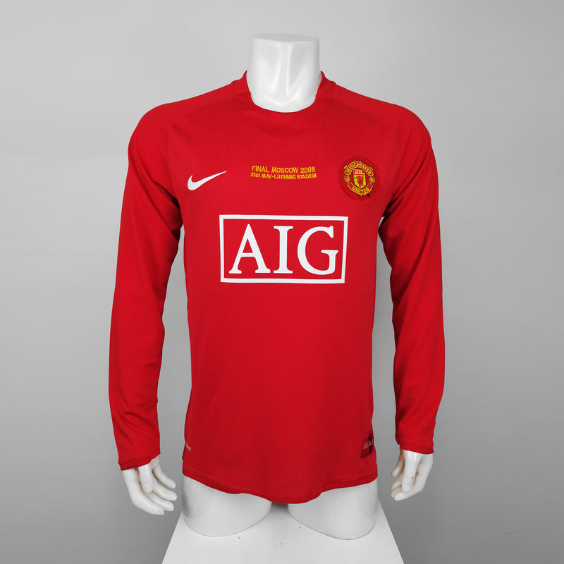 CAMISA RETRÔ MANCHESTER UNITED 2007/08 MANGA LONGA