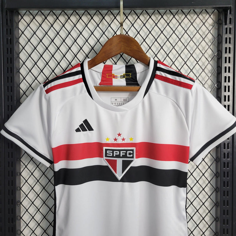 Camisa São Paulo F.C - 23/24 - Feminina - Versão Torcedor - Personalizável