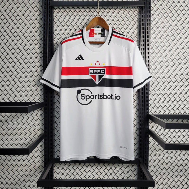 Camisa São Paulo F.C - 23/24 - Versão Torcedor - Personalizável - Home