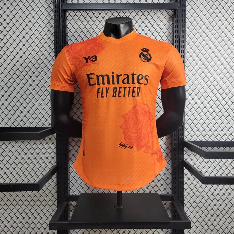 Camisa do Goleiro Real Madrid Y-3 Laranja 2024/25 Jogador - Masculina