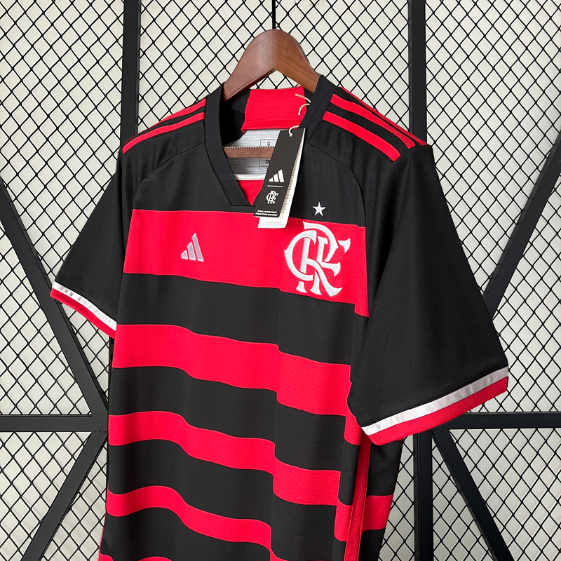 CAMISA FLAMENGO 24/25 VERMELHO E PRETO