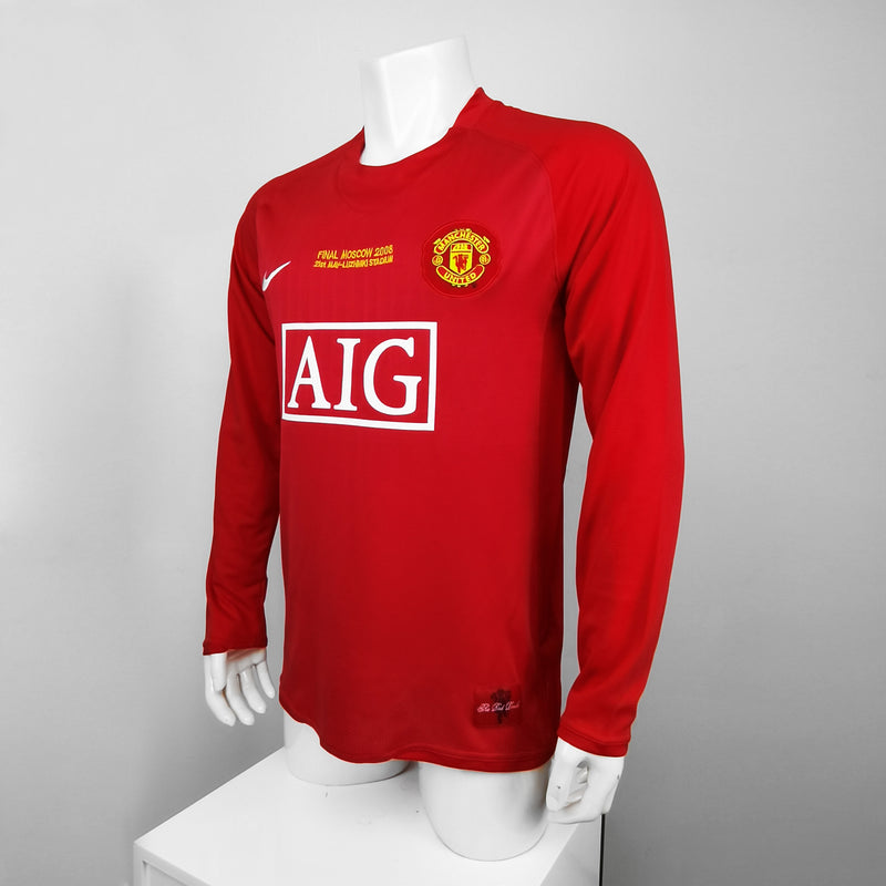 CAMISA RETRÔ MANCHESTER UNITED 2007/08 MANGA LONGA