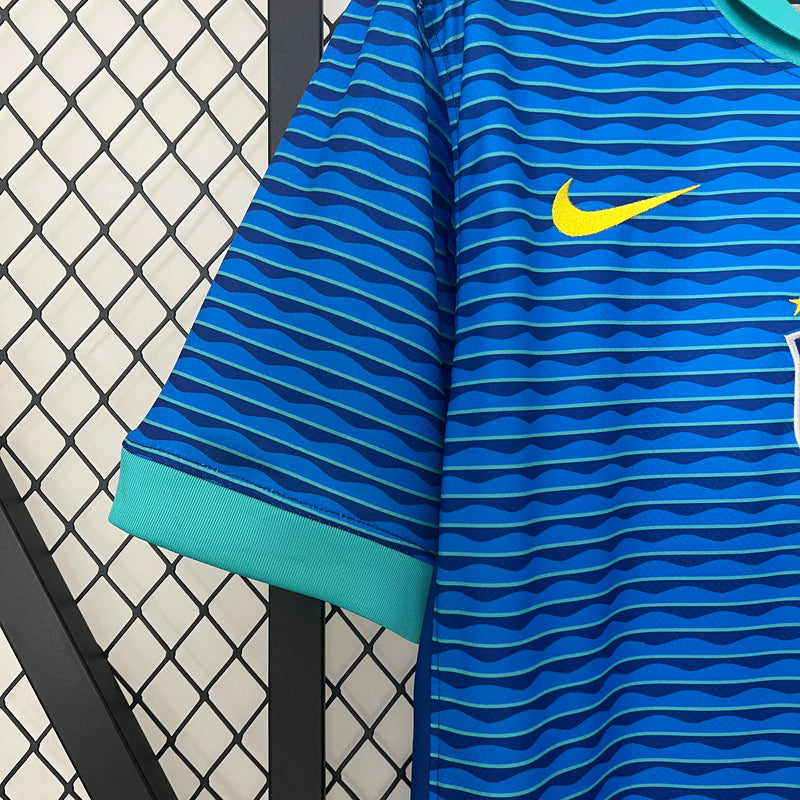 (PRONTA ENTREGA)CAMISA BRASIL 2024/25 AZUL