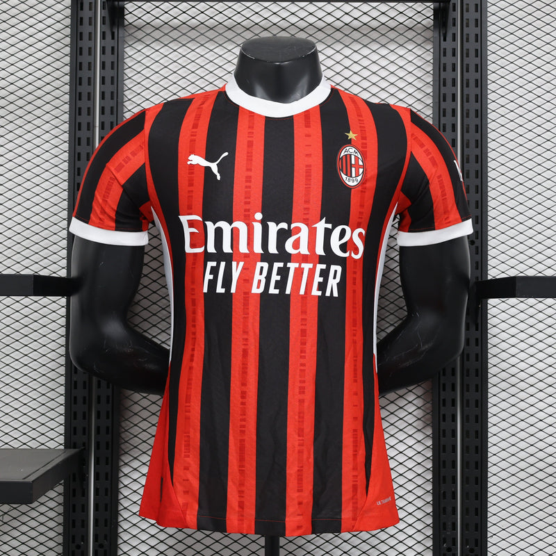 CAMISA VERSÃO PLAYER DO MILAN 24/25 TRADICIONAL